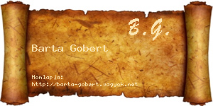 Barta Gobert névjegykártya